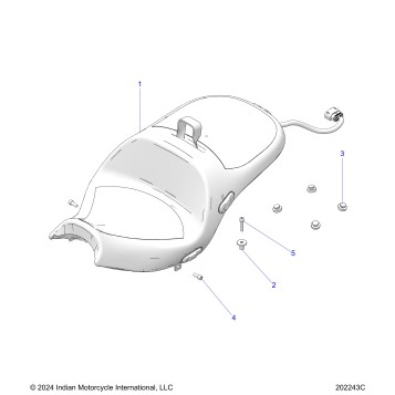BODY, SEAT - N25LDESS ALL OPTIONS (202243C)