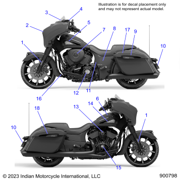 BODY, EMBLEMS/DECALS - N24TCDBB/TC9BB ALL OPTIONS (900798)