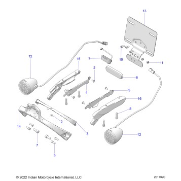 ELECTRICAL, REAR LIGHTING AND TURN SIGNALS (PACIFIC MODELS ONLY) - N24DBFBH ALL OPTIONS (201792C)
