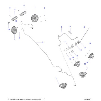 ELECTRICAL, AUDIO SYSTEM, PREMIUM - N24LDHRR ALL OPTIONS (201925C)