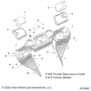 BODY, FAIRING ASM 4 - N21TKABB ALL OPTIONS (201098C)