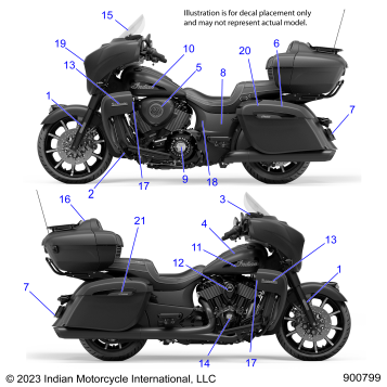 BODY, EMBLEMS/DECALS - N24TKDBB/TK9BB ALL OPTIONS (900799)