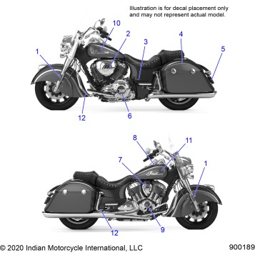 BODY, EMBLEMS AND DECALS - N22THAAA ALL OPTIONS (900189)