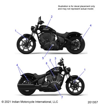 BODY, DECALS/EMBLEMS/BADGES - N22DMBAG/DMCAG ALL OPTIONS (201357)