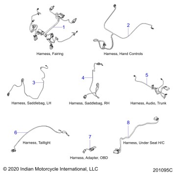ELECTRICAL, WIRE HARNESS 2 - N21TKABB ALL OPTIONS (201095C)
