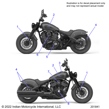 BODY, DECALS/EMBLEMS/BADGES - N24DLDBH/DLGBH ALL OPTIONS (201841)