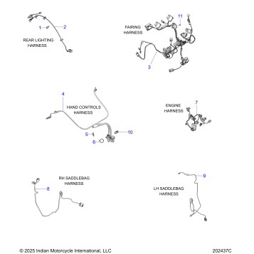 ELECTRICAL, WIRE HARNESS 2 - N26LC0RR ALL OPTIONS (202437C)