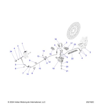 BRAKES, REAR ASM., W/ABS - N25DBDBH/DBGBH (202192C)