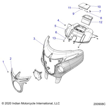 BODY, FAIRING ASM 1 - N20TFAAA ALL OPTIONS (200908C)