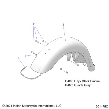 BODY, FENDER, FRONT - N22TJDBB (201475C)