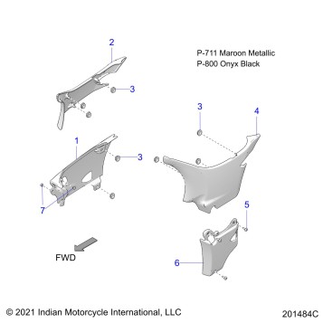 BODY, SIDE COVERS - N22THAAA ALL OPTIONS (201484C)