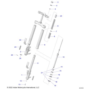 SUSPENSION, FRONT FORKS - N24DSDBH/DSGBH ALL OPTIONS (201874C)
