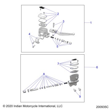 BRAKES, MASTER CYL., FRONT and REAR - N20TFAAA ALL OPTIONS (200935C)