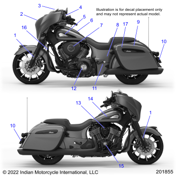 BODY, EMBLEMS/DECALS - N23TCDBB ALL OPTIONS (201855)