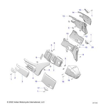 BODY, SIDE/REAR COVERS - N24LDDRR/LDFRR ALL OPTIONS (201723C)
