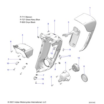 BODY, FAIRING, LOWER - N22LDGRR/LDHRR ALL OPTIONS (201514C)