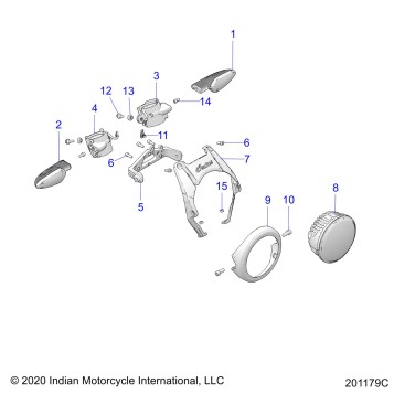 ELECTRICAL, FORWARD LIGHTING (NO NACELLE) - N22RZA22/RZS25 (201179C)