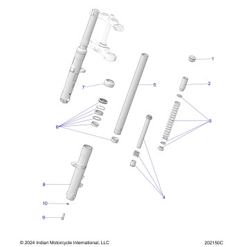SUSPENSION, FRONT FORKS - N26DMBAG ALL OPTIONS (202150C)