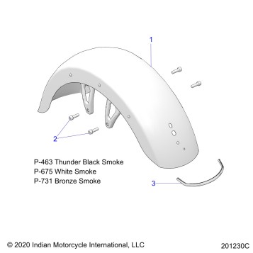 BODY, FENDER, FRONT - N21LCDRR ALL OPTIONS (201230C)