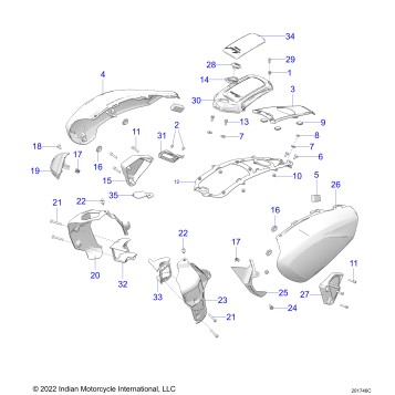 BODY, FRONT - N24RZR22/FZR22 (201746C)