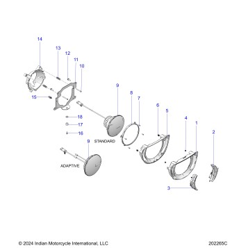 ELECTRICAL, HEADLIGHT - N26LFRRR ALL OPTIONS (202265C)