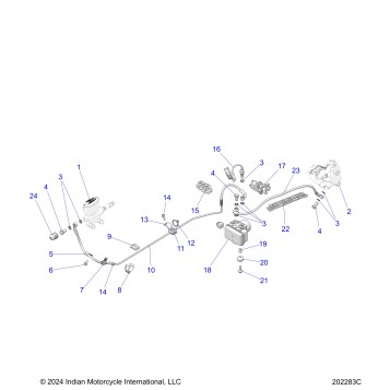 BRAKES, REAR ASM., W/ABS - N26DMDBH/DMGBH ALL OPTIONS (202283C)