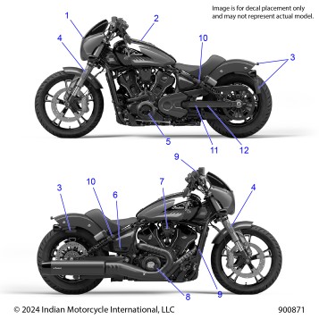 BODY, EMBLEMS/DECALS - N25SSE77 (900871)