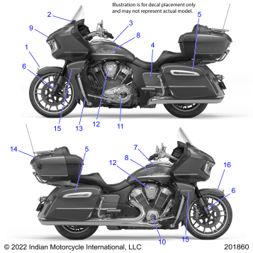 BODY, DECALS/EMBLEMS - N23LDGRR/LDHRR ALL OPTIONS (201860)