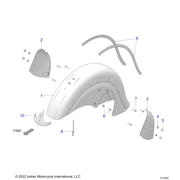 BODY, FENDER, FRONT - N24THAAA ALL OPTIONS (201686C)