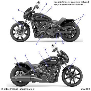BODY, EMBLEMS/DECALS - N25SSB61/SSC61 (202288)