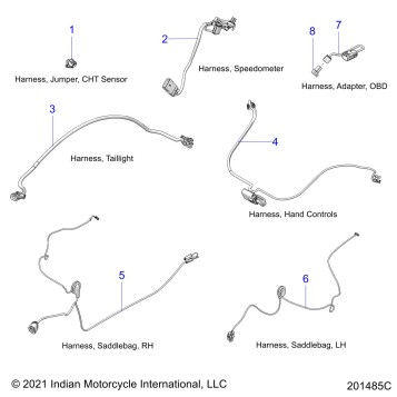 ELECTRICAL, WIRE HARNESS 2 - N22THABB ALL OPTIONS (201485C)