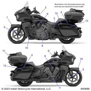 BODY, DECALS/EMBLEMS - N23LDERR ALL OPTIONS (900686)