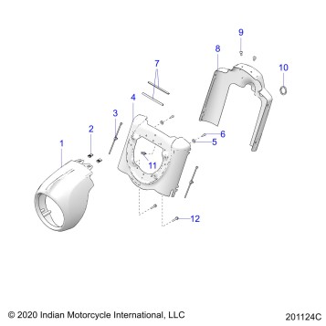 BODY, HEADLIGHT HOUSING - N21THABB ALL OPTIONS (201124C)