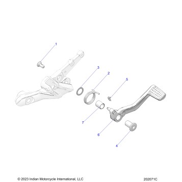 BRAKES, BRAKE PEDAL - N26SBC61/SBV61 (202071C)