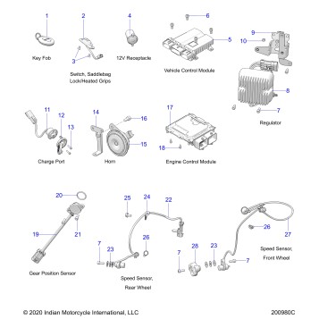 ELECTRICAL, COMPONENTS 1 - N22TCABB ALL OPTIONS (200980C)