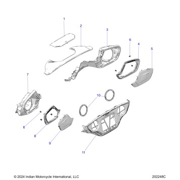 BODY, FAIRING ASM 3 - N26LFRRR ALL OPTIONS (202248C)