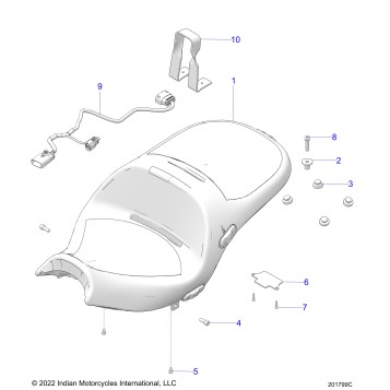 BODY, SEAT (HEATED) - N23LDERR ALL OPTIONS (201799C)