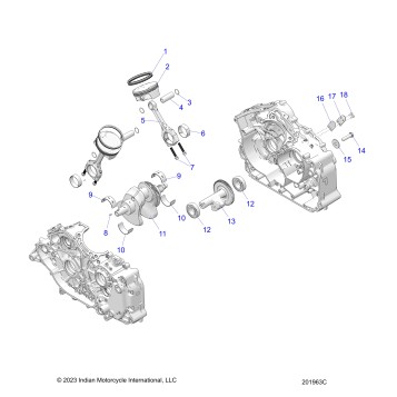 ENGINE, PISTON and CRANKSHAFT - N25SCB76/SCC76/SCD76/SCF76 (201963C)