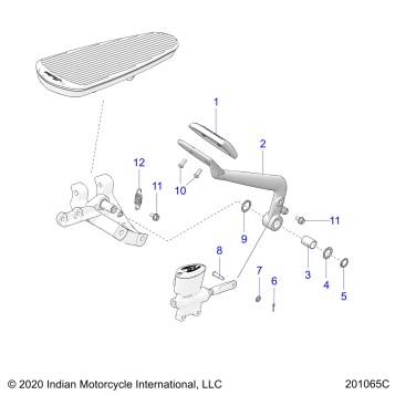 BRAKES, BRAKE PEDAL - N22THAAA ALL OPTIONS (201065C)