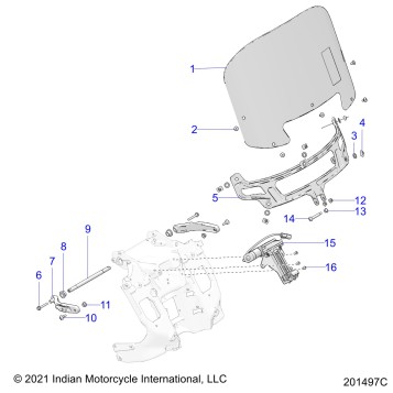 BODY, WINDSHIELD - N22LDDRR/LDFRR ALL OPTIONS (201497C)