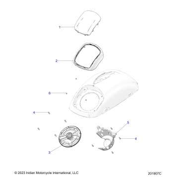 BODY, SADDLEBAG SPEAKER MOUNTING - N24TRPBB ALL OPTIONS (201907C)