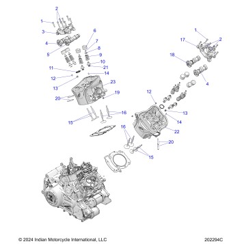 ENGINE, CYLINDER HEAD ASM. - N26SBC61/SBV61 (202294C)