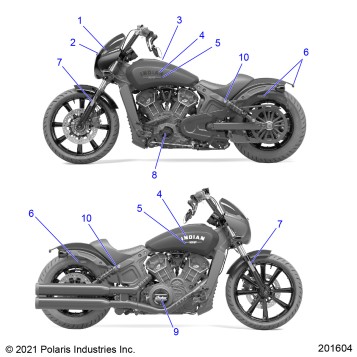 BODY, EMBLEMS/DECALS - N22MTC00/MTD00 ALL OPTIONS (201076)