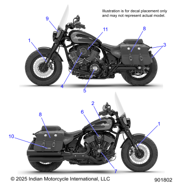 BODY, DECALS/EMBLEMS/BADGES - N26DBDBH/DBGBH ALL OPTIONS (901802)