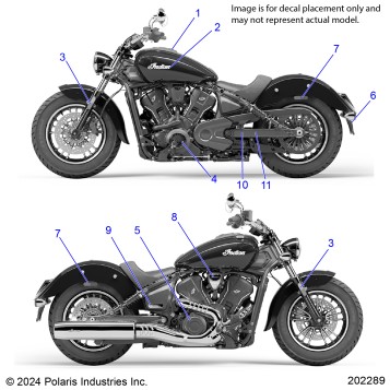 BODY, EMBLEMS/DECALS - N25SCB61/SCC61 (201849)