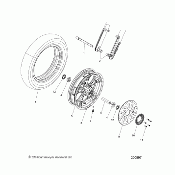 WHEEL, FRONT - N20MTA11/MTB11 ALL OPTIONS (200897)