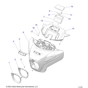 BODY, FAIRING ASM 1 - N24TKEBB ALL OPTIONS (201908C)