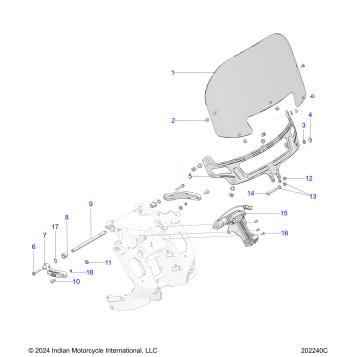 BODY, WINDSHIELD - N26LDVSS/LDXSS ALL OPTIONS (202240C)