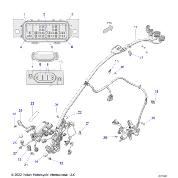 ELECTRICAL, WIRE HARNESS 1 - N24LDGRR/LDHRR ALL OPTIONS (201706C)