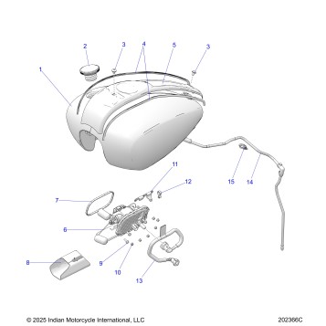 FUEL SYSTEM, FUEL TANK ASM. - N26DMBAG ALL OPTIONS (202366C)